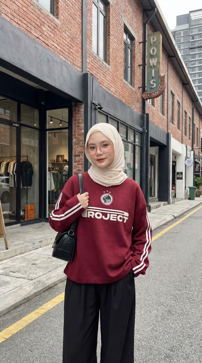 Urban Fashion Hijab Portrait — GPT Image 2 image prompt example