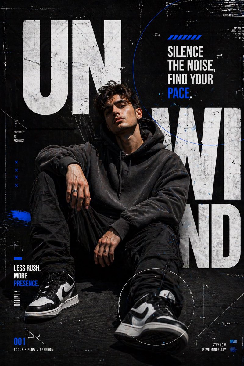 Urban Streetwear Editorial Poster — GPT Image 2 image prompt example