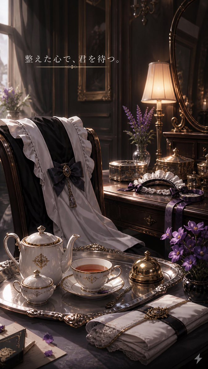 Victorian Tea Room Wallpaper — GPT Image 2 image prompt example
