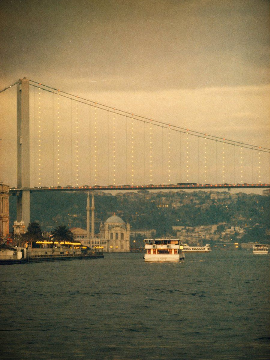 Vintage Bosphorus Bridge Ferry Scene — GPT Image 2 image prompt example