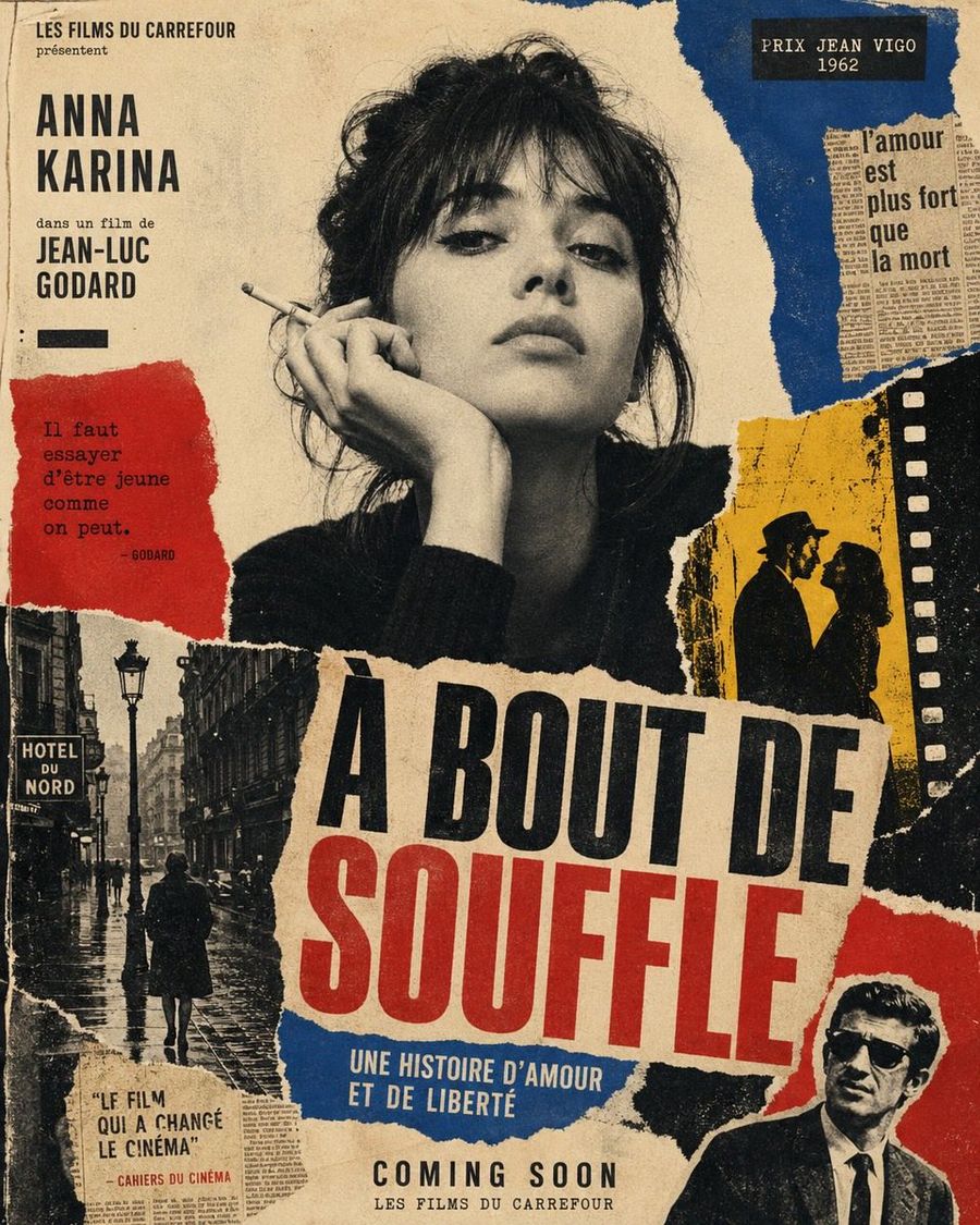 Vintage French New Wave Poster — GPT Image 2 image prompt example