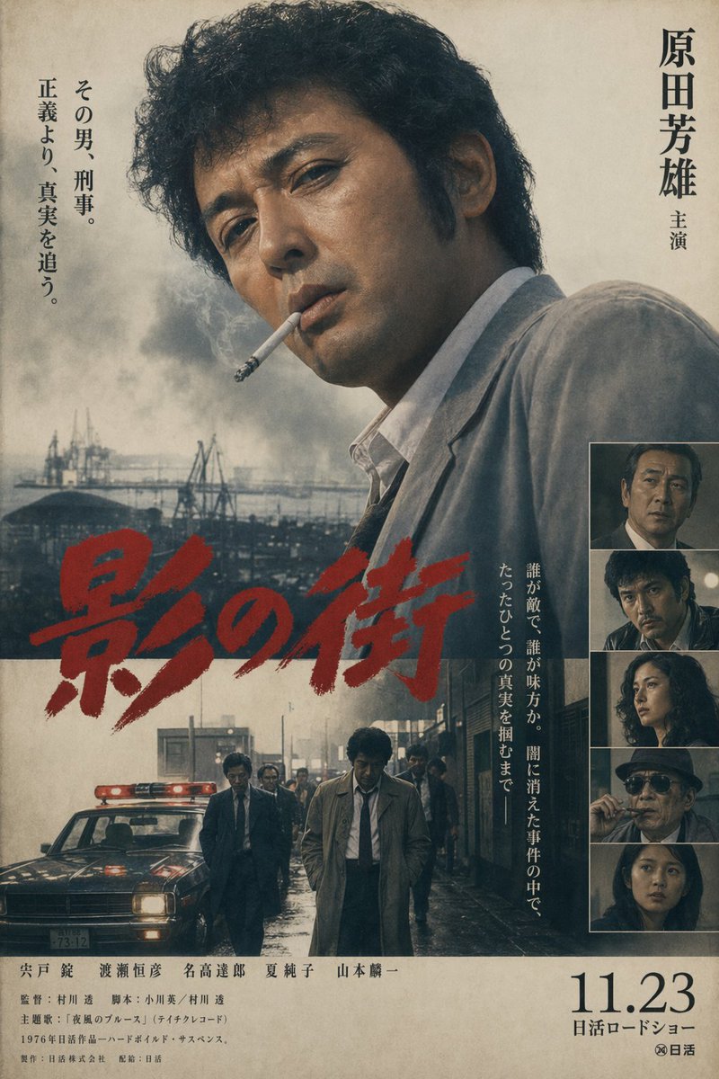 Vintage Japanese Crime Film Poster — GPT Image 2 image prompt example