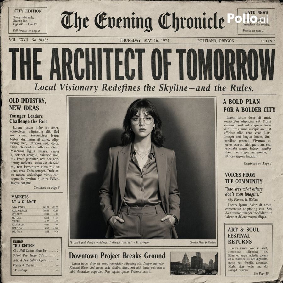 Vintage Newspaper Front Page Generator — GPT Image 2 image prompt example