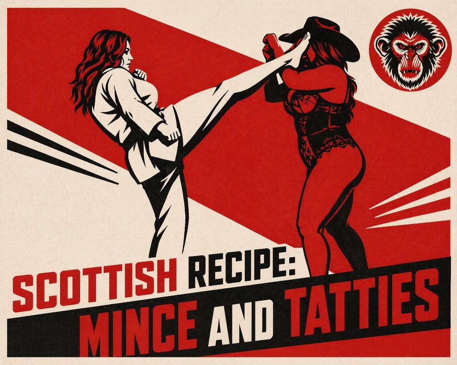 Vintage Red Propaganda Fight Poster — GPT Image 2 image prompt example