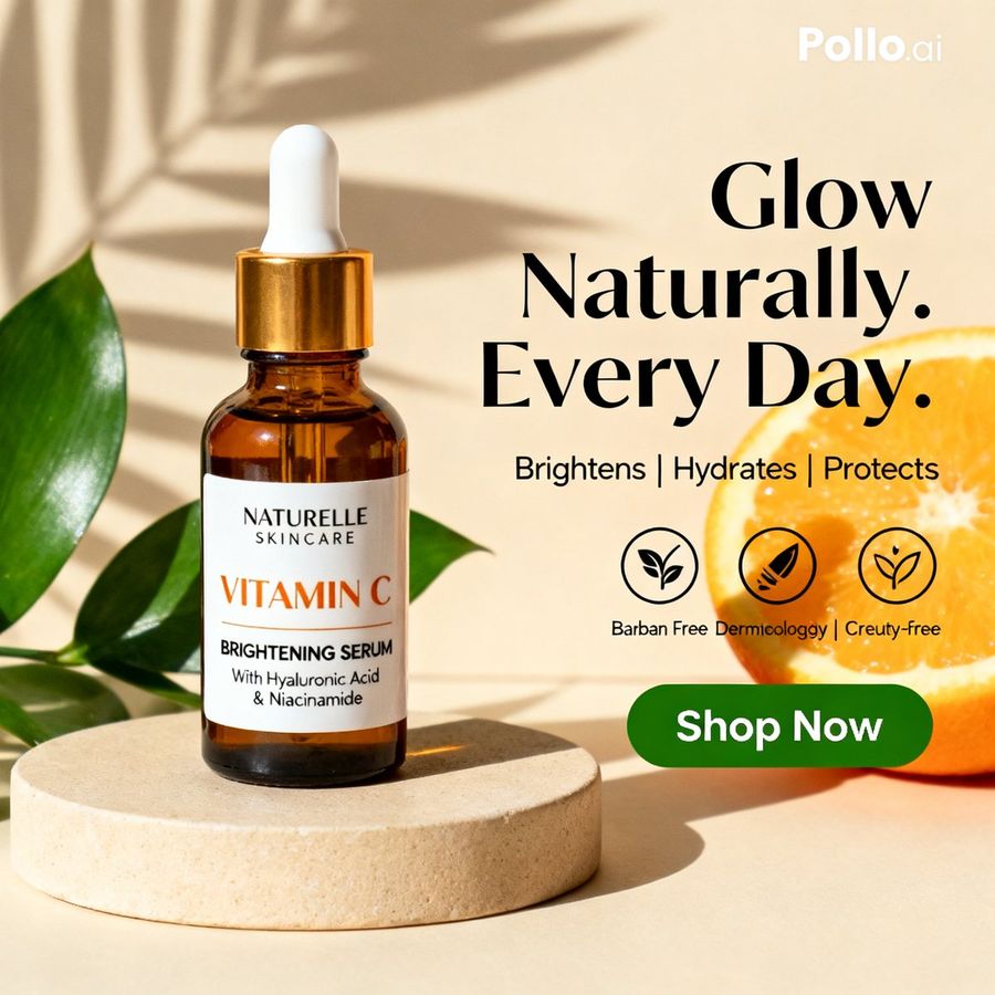 Vitamin C Skincare Ad — GPT Image 2 image prompt example