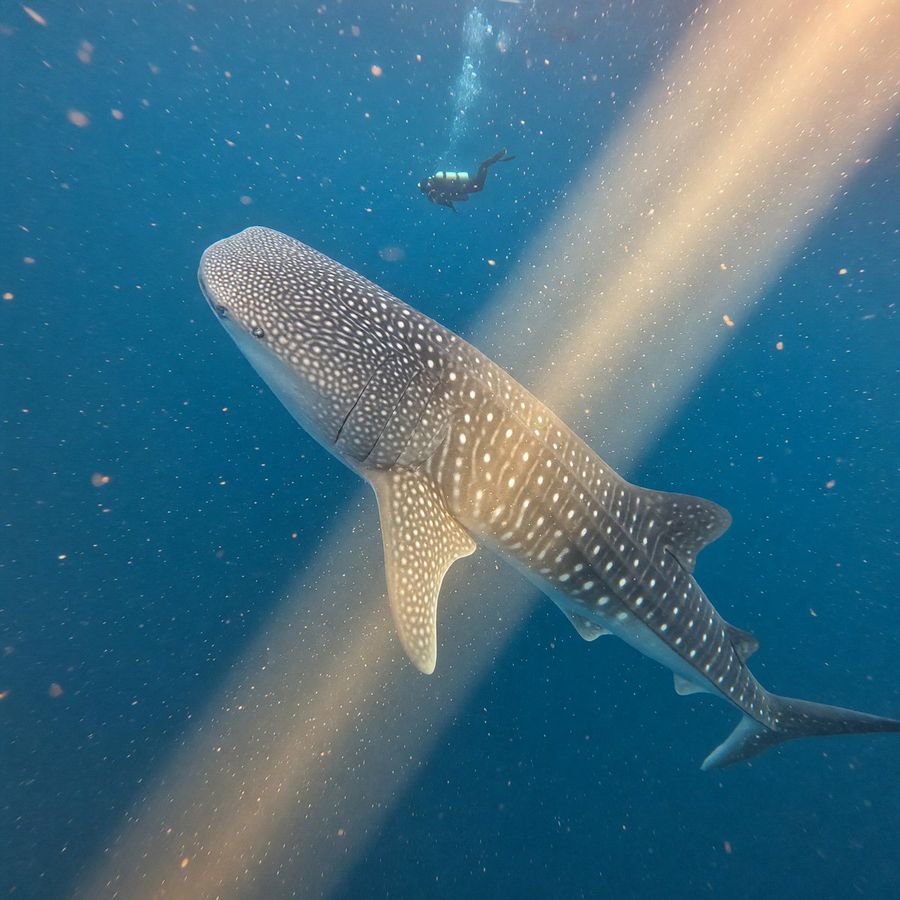Whale Shark Underwater — GPT Image 2 image prompt example