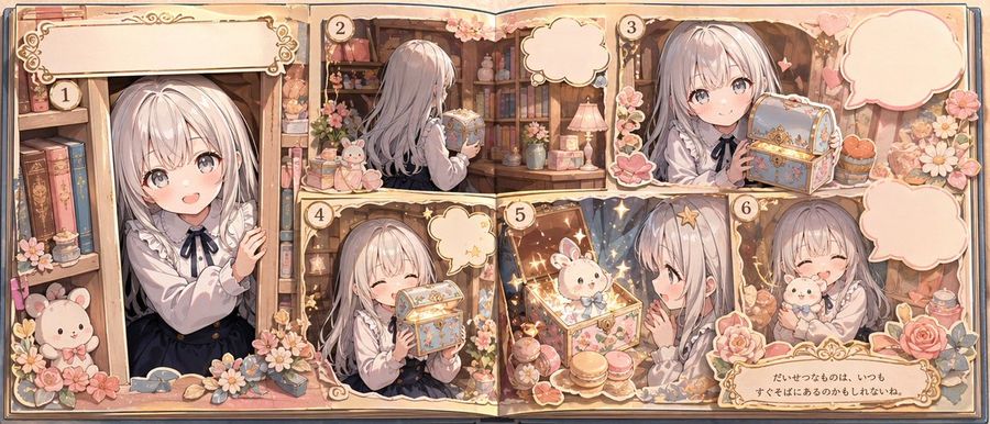 Whimsical Storybook Treasure Spread — GPT Image 2 image prompt example