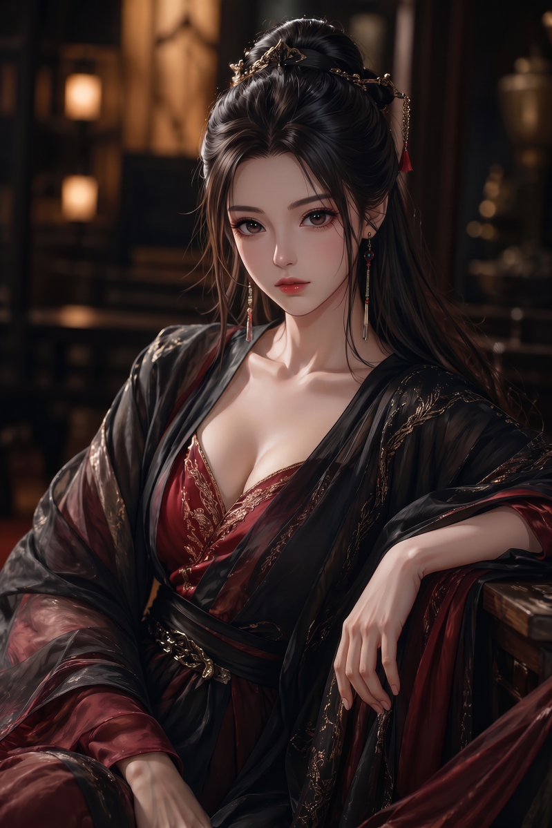 Wuxia Noblewoman Portrait — GPT Image 2 image prompt example