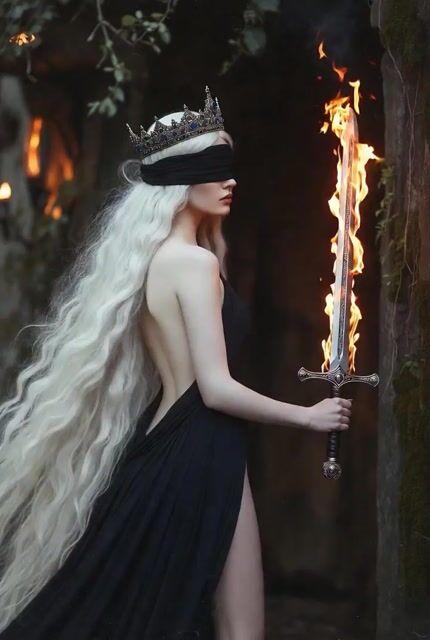 Woman with Extremely Long Flowing White Hair and Flawless Porcelain — Grok Imagine video prompt example