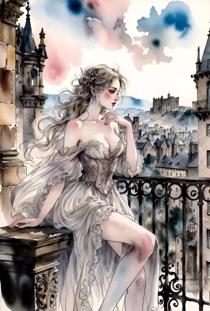 Beautiful Woman with Long Wavy Blonde Hair and Flower Crown, Rosy — Grok Imagine video prompt example