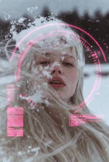 Woman with Very Long White Hair in an Extreme Close-up During — Grok Imagine video prompt example