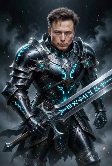 Ultra Anime Realistic Powerful Knight, Full Ornate Medieval Armor — Grok Imagine video prompt example