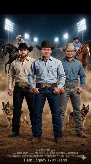 Hey You All, Let’S All Go Get Our Ram 1701 Jeans and Our Ram Legacy — Grok Imagine video prompt example
