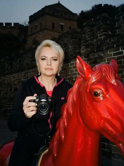 Horse Begins Galloping, Background Becomes Darker and Golden/Yellow — Grok Imagine video prompt example