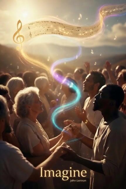 Serene, Peaceful World Where People of All Backgrounds Are Uniting — Grok Imagine video prompt example