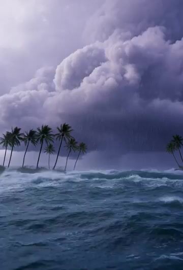 Vast, Turbulent Sky Choked with Towering, Bruised-purple Cumulonimbus — Grok Imagine video prompt example