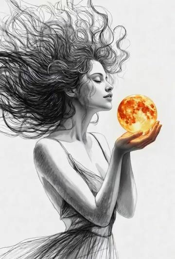 Same Pencil Sketch Woman, Same Style — Grok Imagine video prompt example