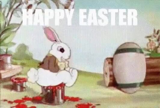 Have the Bunny Hop Over and Stamp Hearts with His Foot Now Have — Grok Imagine video prompt example