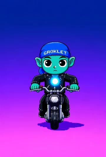 Pixel Art Style, Looping Aesthetic, Relatively Still Camera — Grok Imagine video prompt example