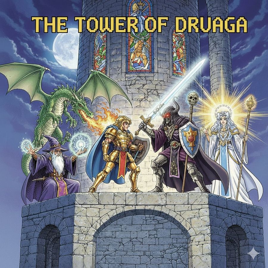Tower of Druaga — Nano Banana Pro image prompt example