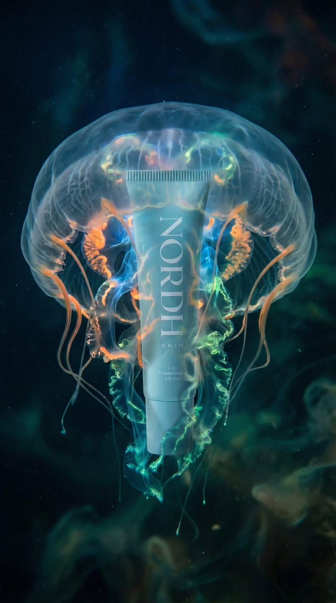Ultra-realistic Underwater Luxury Skincare Advertisement — Nano Banana Pro image prompt example