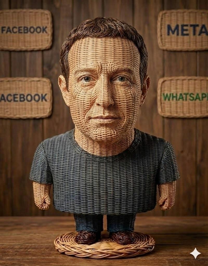 Highly Detailed Stylized Caricature Figurine of a Person Made — Nano Banana Pro image prompt example