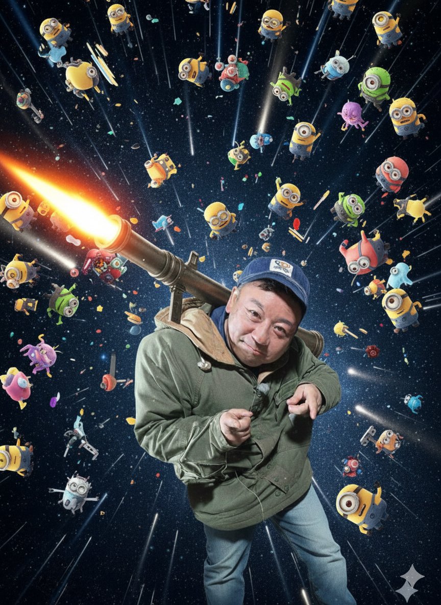 Carrying a Rocket Launcher — Nano Banana Pro image prompt example