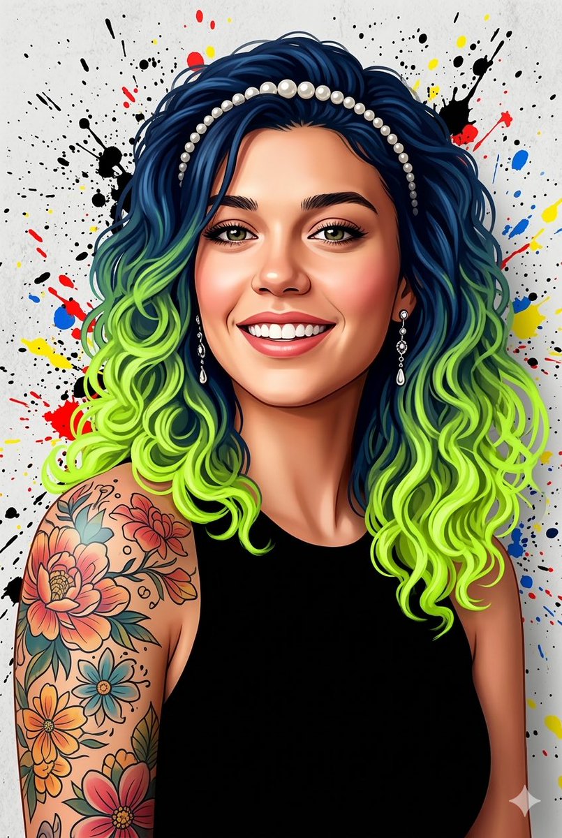 Highly Detailed, 4K Digital Illustration of a Smiling Young Woman [ — Nano Banana Pro image prompt example
