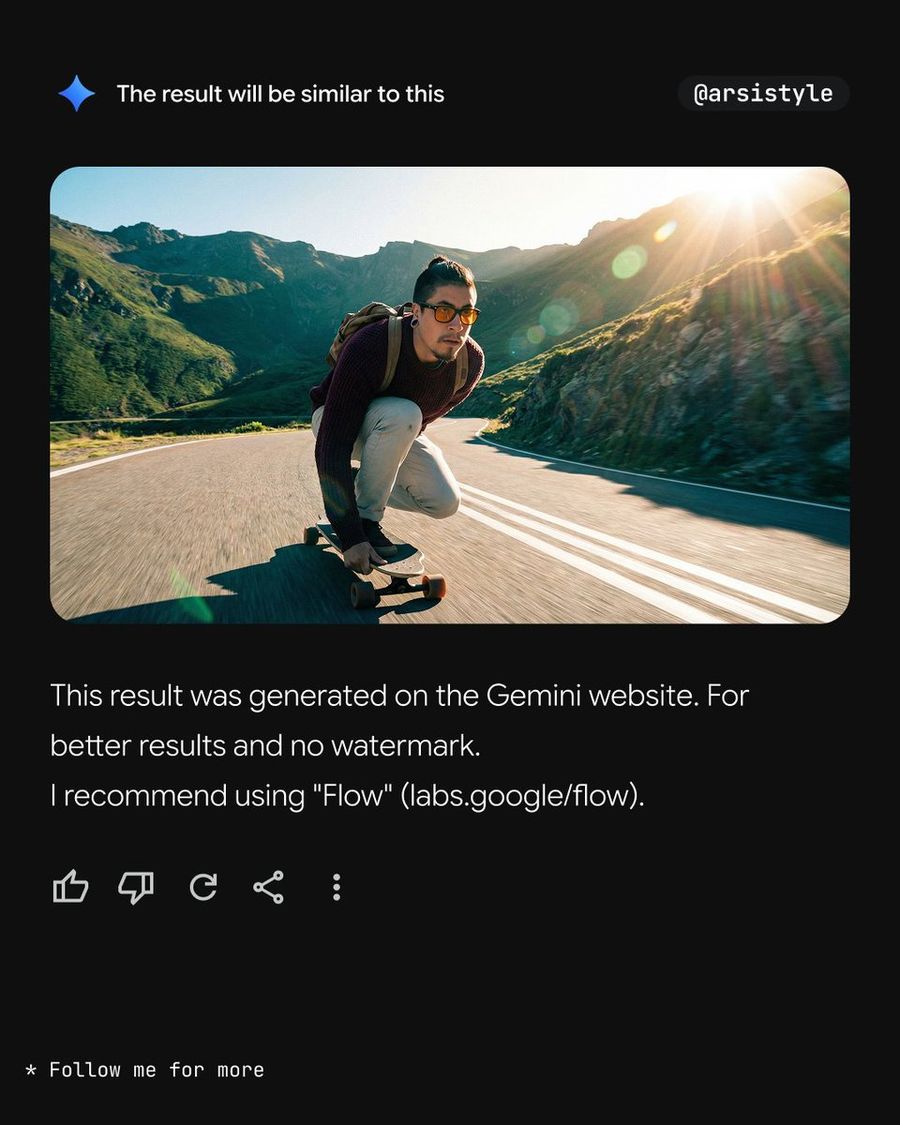 Image from Subject, Cinematic Wide-angle Low-angle Tracking Shot — Nano Banana Pro image prompt example