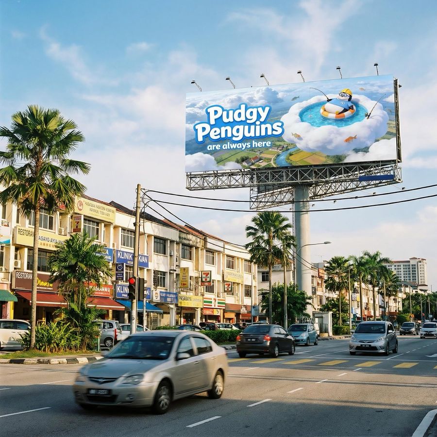 Wide Malaysian City Main Road Serves as the Main Subject — Nano Banana Pro image prompt example
