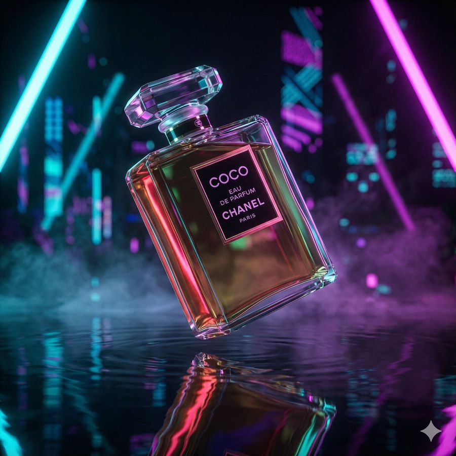 Cinematic Cyberpunk / Neon Noir Split-lighting — Nano Banana Pro image prompt example