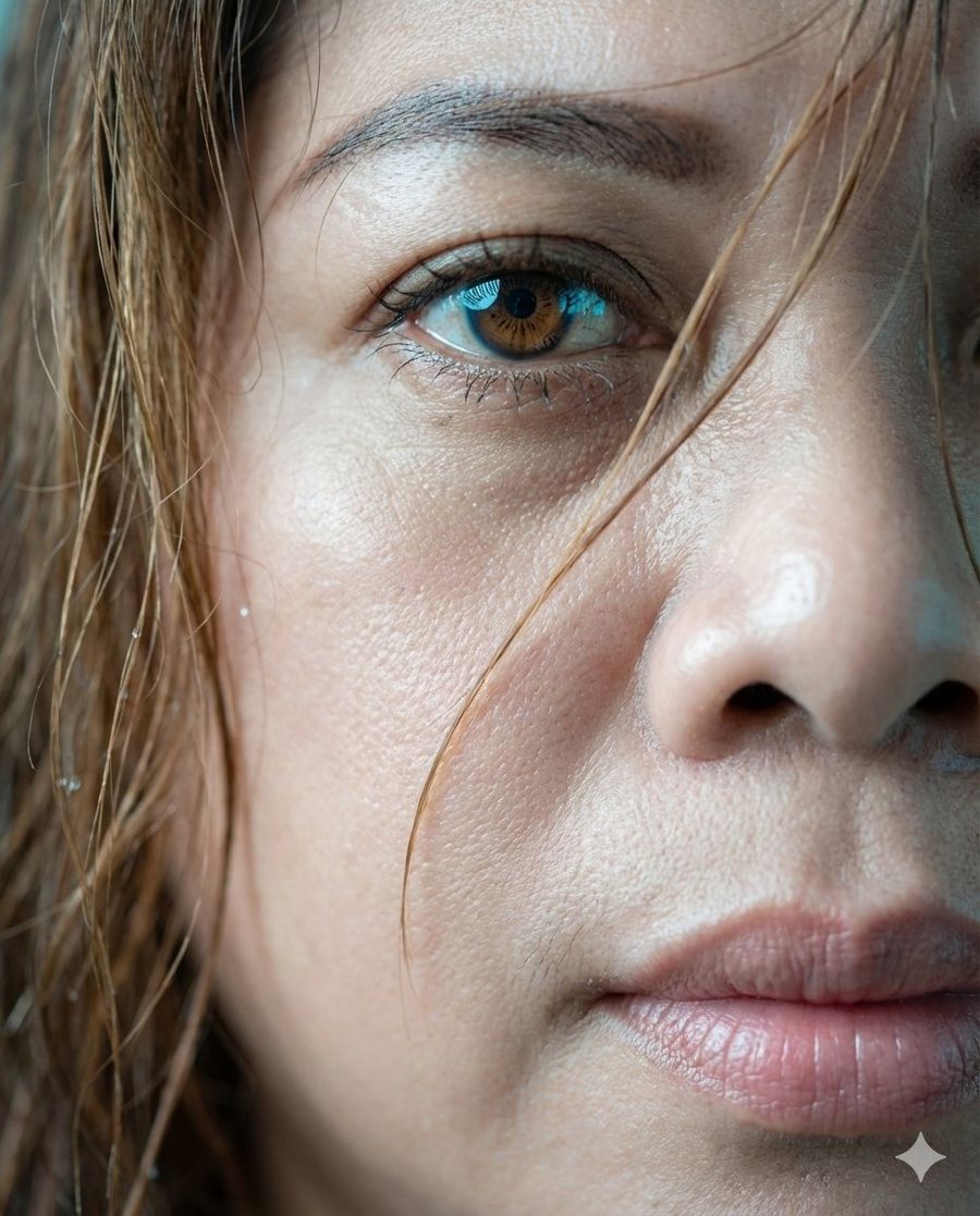 Ultra-detailed Extreme Macro Close-up Portrait Photograph — Nano Banana Pro image prompt example