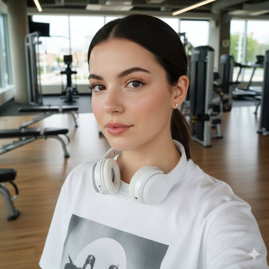 Pulled Back Into a Low Ponytail or Tied-back Style with Clean Hairline — Nano Banana Pro image prompt example