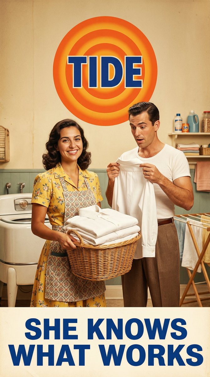 Confident Housewife Proudly Holding Freshly Washed Shirts While Her — Nano Banana Pro image prompt example