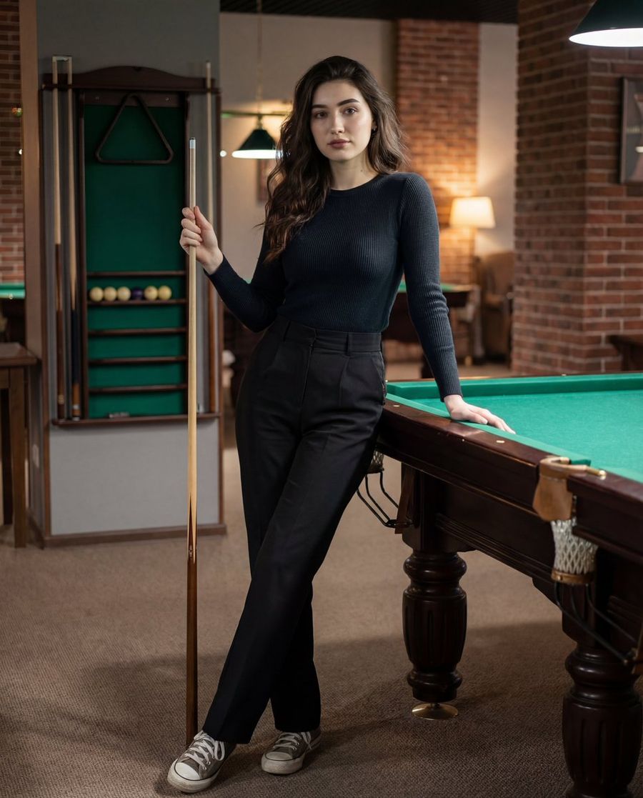 Fully Covering Fitted Long-sleeve Top — Nano Banana Pro image prompt example