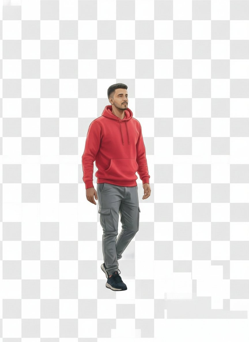 Full-body 2D Vector-style Character Illustration with Clean Lines — Nano Banana Pro image prompt example