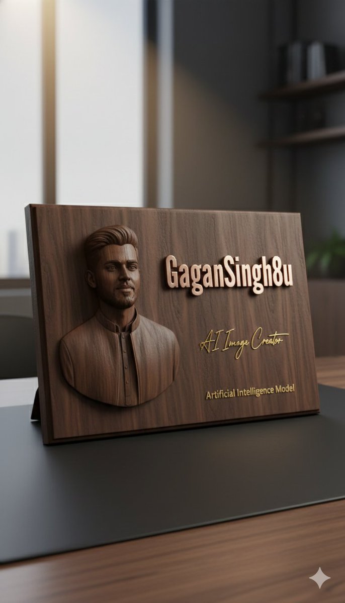 Use the Uploaded Reference Image to Create a 3D Embossed Portrait — Nano Banana Pro image prompt example