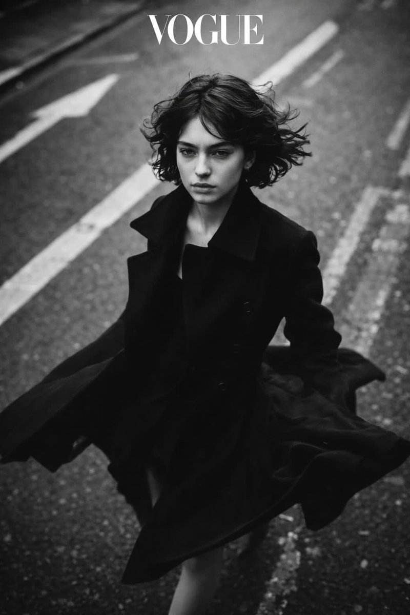 Black and White Photograph of a Vogue Fashion Shoot — Nano Banana Pro image prompt example