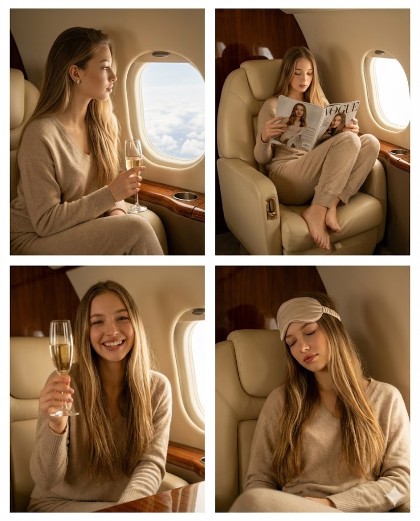 Interior of a Gulfstream Private Jet — Nano Banana Pro image prompt example