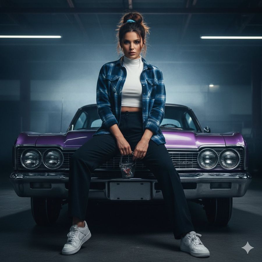 Hyper-realistic, Cinematic, Urban Rebel Aesthetic — Nano Banana Pro image prompt example