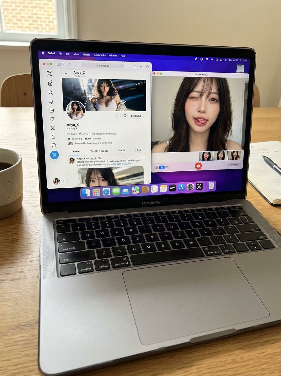 Candid, Realistic Still Image of a MacBook Pro on a Desk — Nano Banana Pro image prompt example