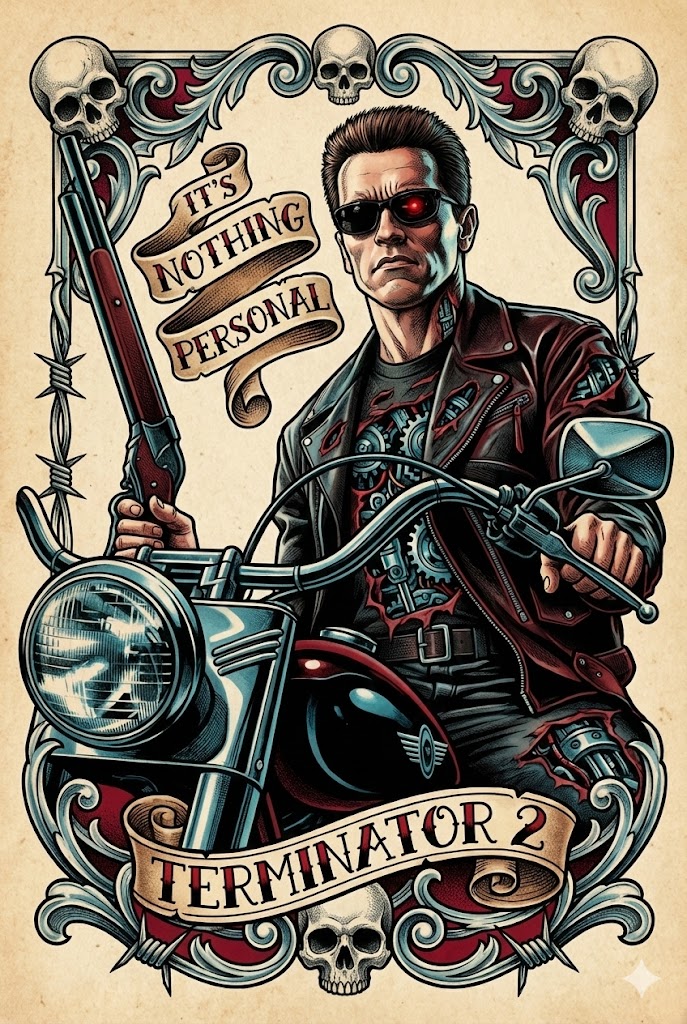 Highly Detailed Neo-Traditional Tattoo Flash Interpretation — Nano Banana Pro image prompt example