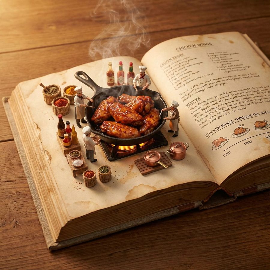 Input: Chicken Wing — Nano Banana Pro image prompt example