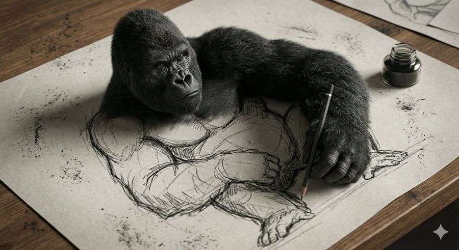 Single Continuous Figure — Nano Banana Pro image prompt example
