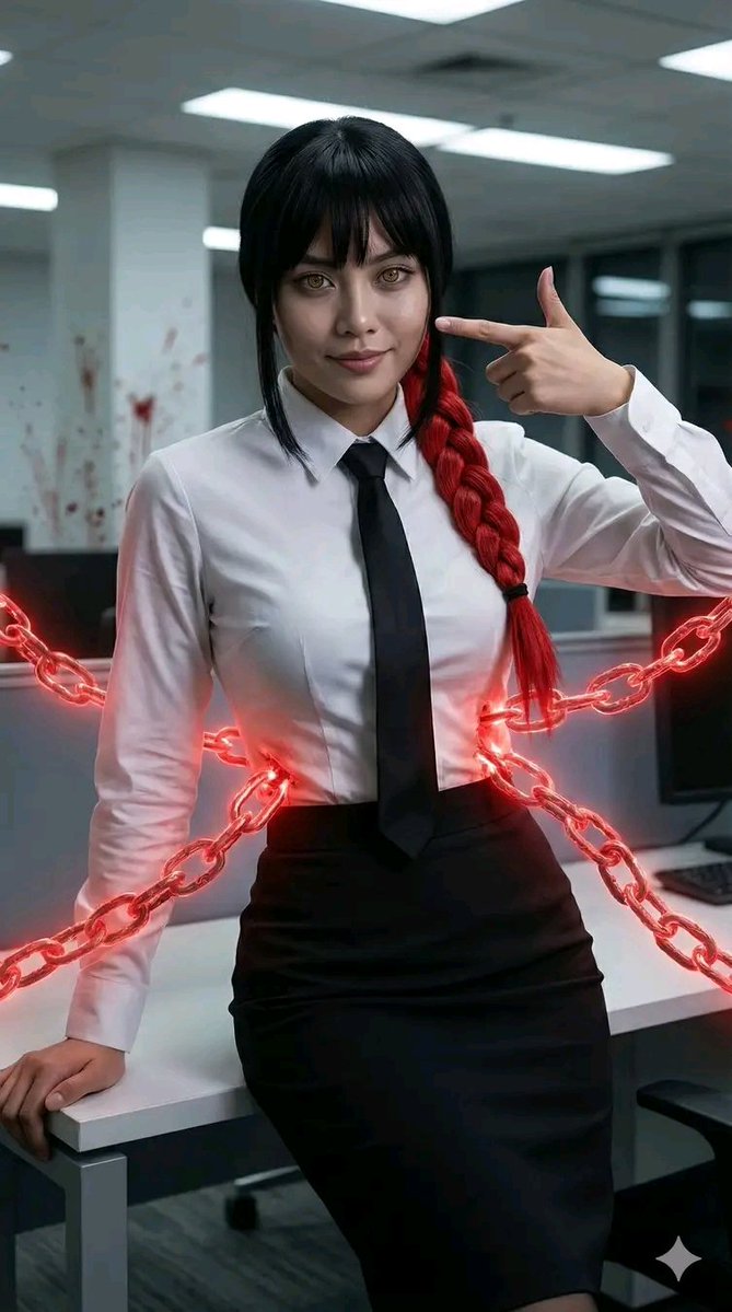 Cosplay Makima Control Devil** — Nano Banana Pro image prompt example