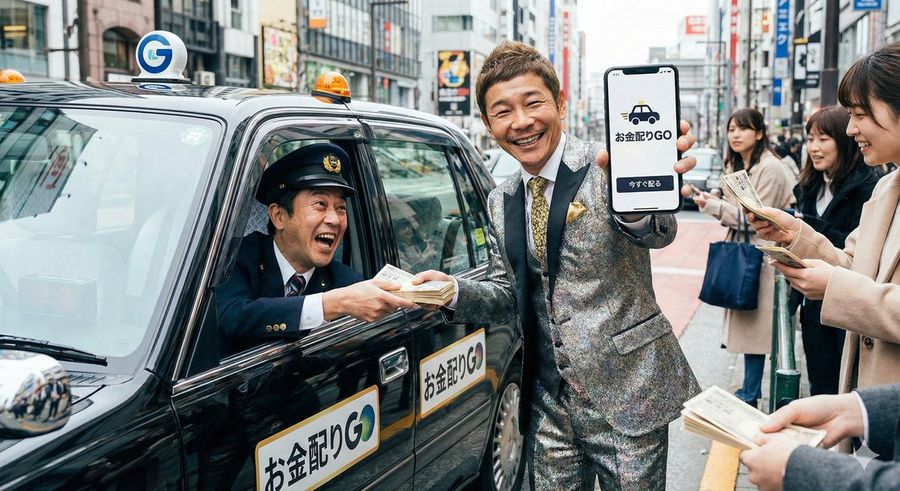 Old Man Giving Money to Ride-sharing Apps and Drivers 🥺 — Nano Banana Pro image prompt example