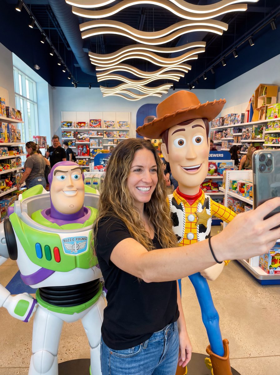 Candid, Realistic Selfie Photograph Taken by a Woman with Long, Wavy — Nano Banana Pro image prompt example