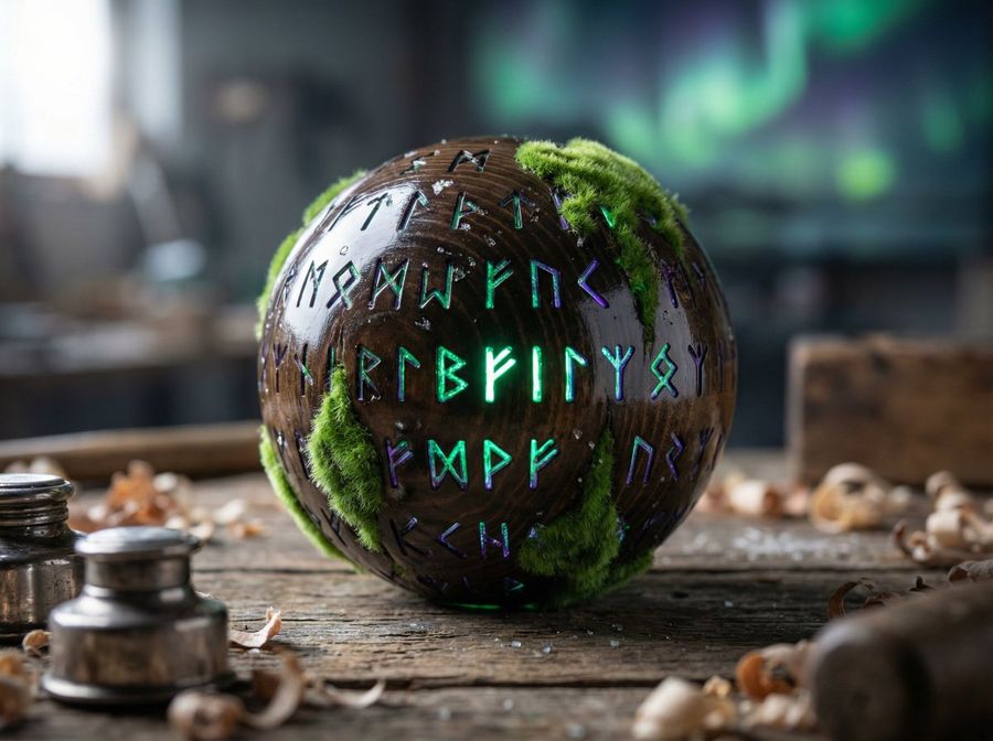 High-end Artisan Toy, the "KáL-HúF Lantern," a 15Cm Spherical Object — Nano Banana Pro image prompt example