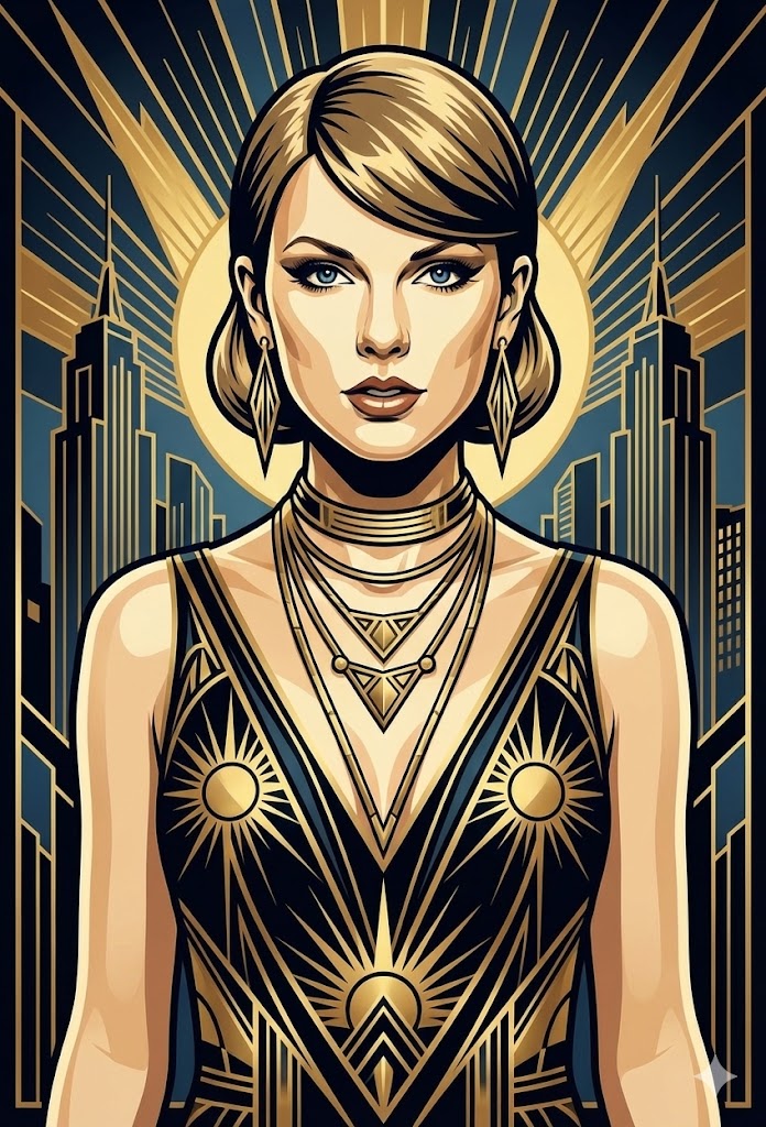Stylized Art Deco Portrait of the Person in the Uploaded Image — Nano Banana Pro image prompt example