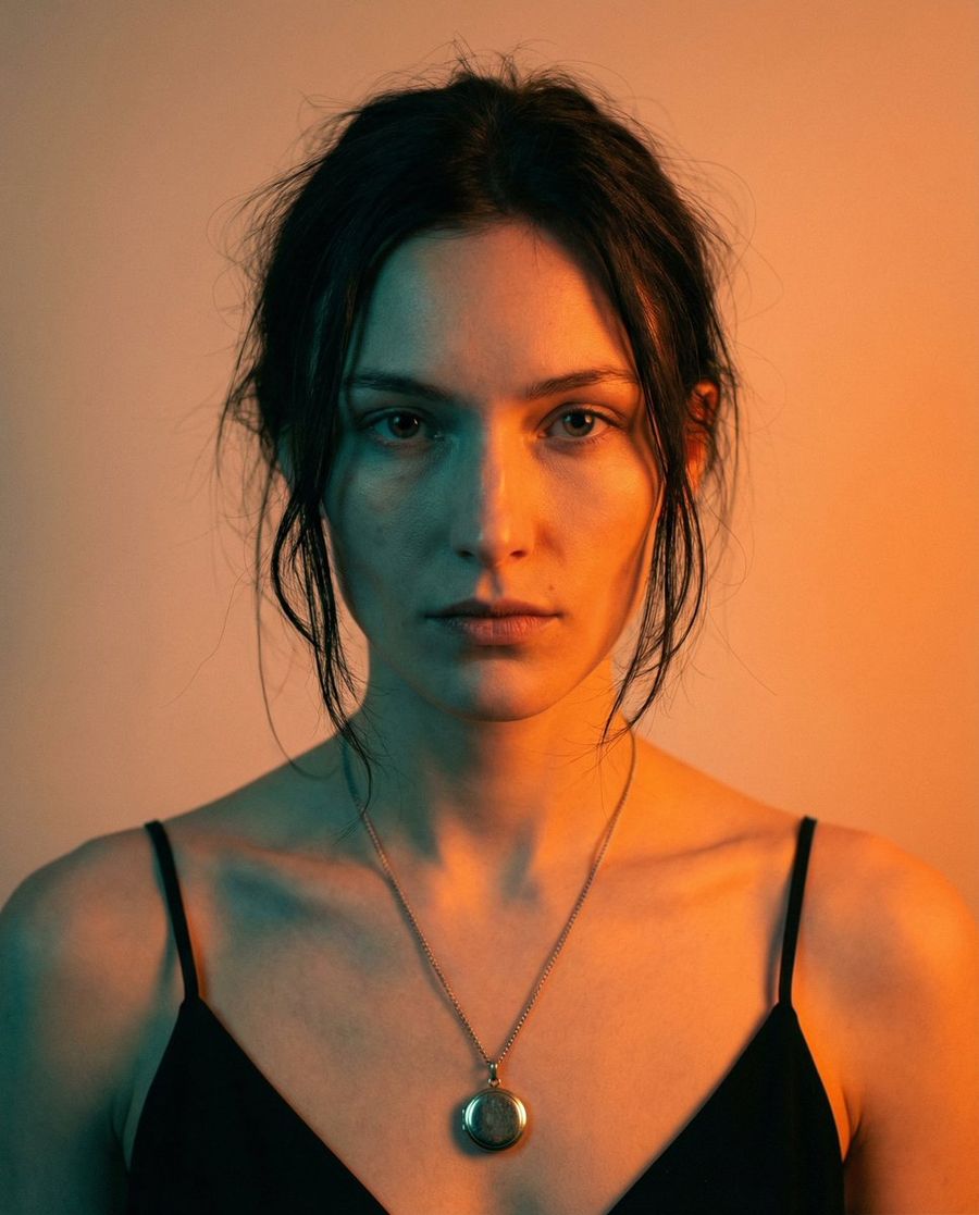 Cinematic LED Portrait, Raw Editorial Aesthetic, Soft Focus — Nano Banana Pro image prompt example